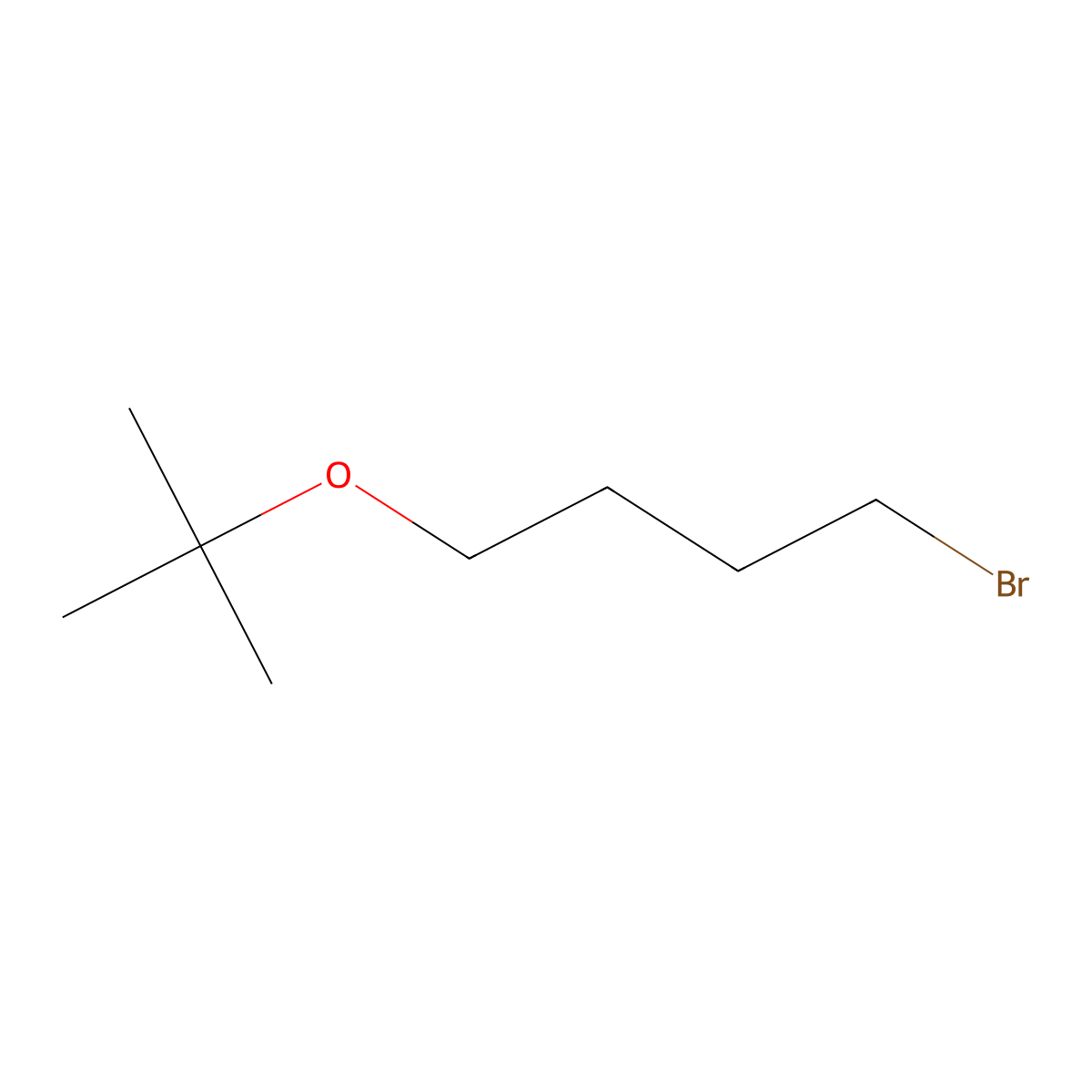 Butane, 1-bromo-4-(1,1-dimethylethoxy)- molecular structure, CAS 69775-78-6