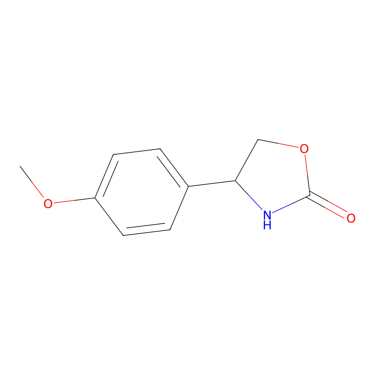 4-(4-Methoxyphenyl)oxazolidin-2-one molecular structure, CAS 69776-93-8