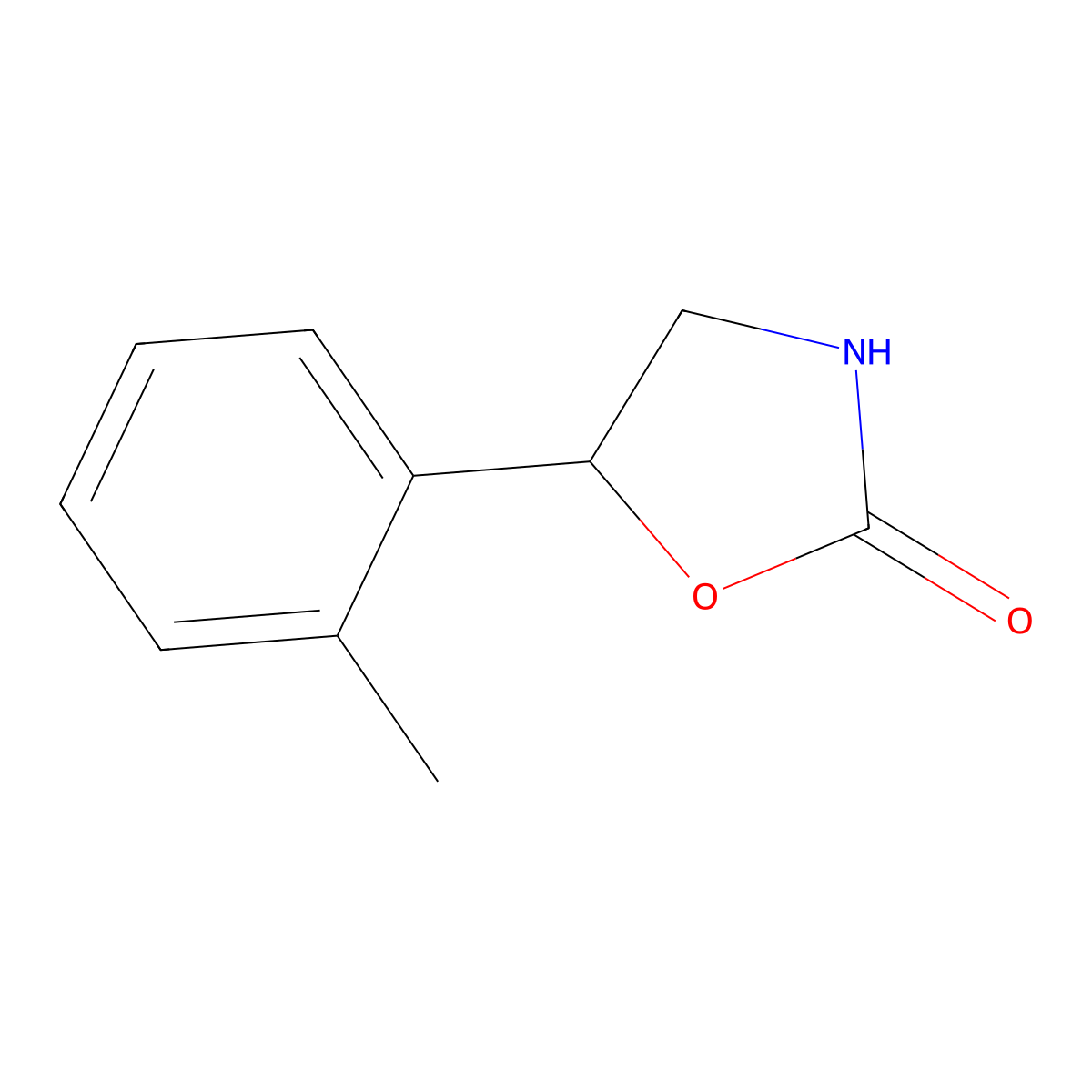 5-(O-tolyl)oxazolidin-2-one molecular structure, CAS 69776-94-9