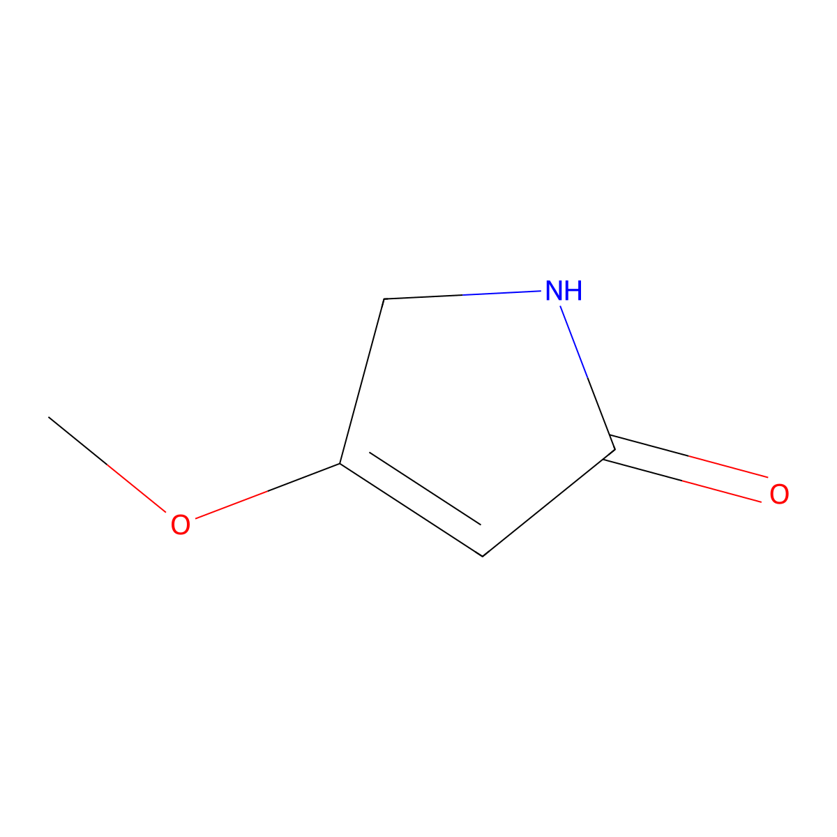 4-methoxy-2,5-dihydro-1H-pyrrol-2-one molecular structure, CAS 69778-83-2