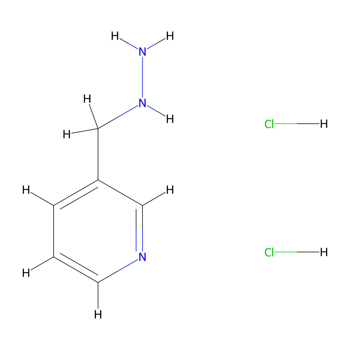 3-(Hydrazinylmethyl)pyridine dihydrochloride molecular structure, CAS 6978-97-8