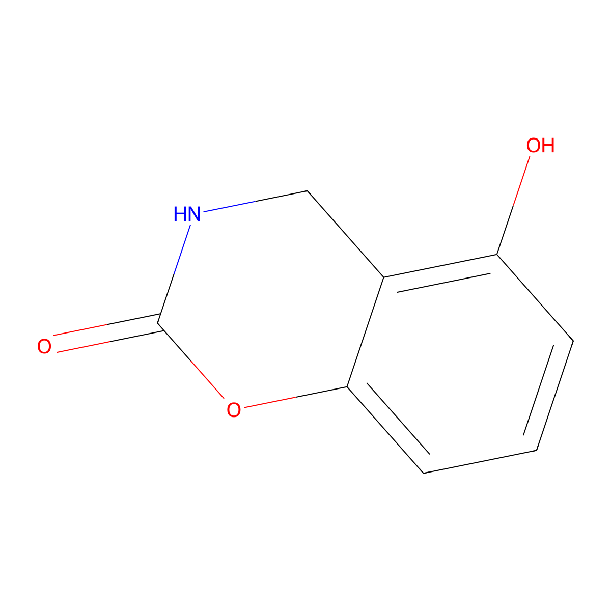 5-Hydroxy-3,4-dihydro-2H-benzo[e][1,3]oxazin-2-one molecular structure, CAS 697801-50-6