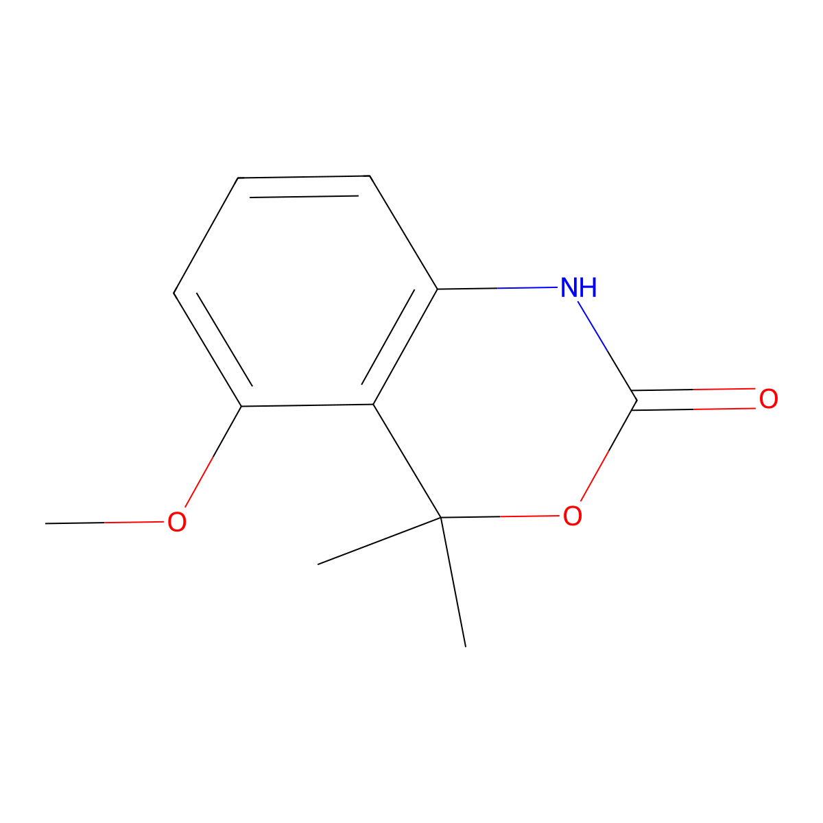 5-Methoxy-4,4-dimethyl-1H-benzo[d][1,3]oxazin-2(4H)-one molecular structure, CAS 697801-52-8