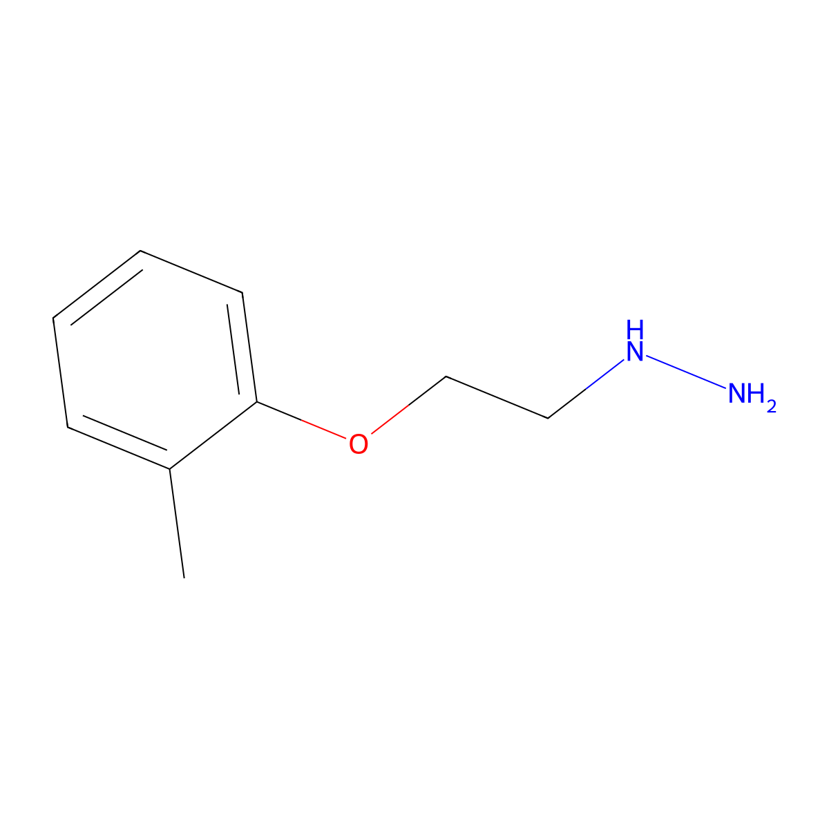 (2-(o-Tolyloxy)ethyl)hydrazine molecular structure, CAS 69781-93-7