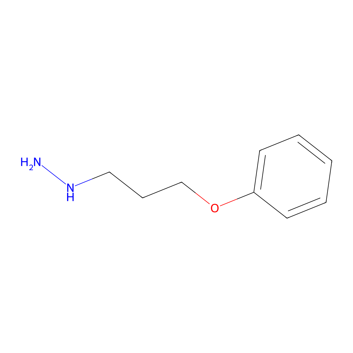 1-(3-Phenoxypropyl)hydrazine molecular structure, CAS 69781-95-9