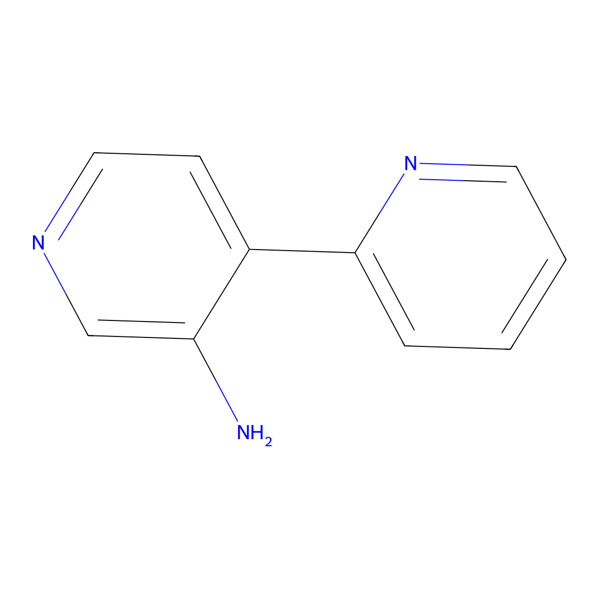 3-Amino-4,2'-bipyridine molecular structure, CAS 69789-62-4