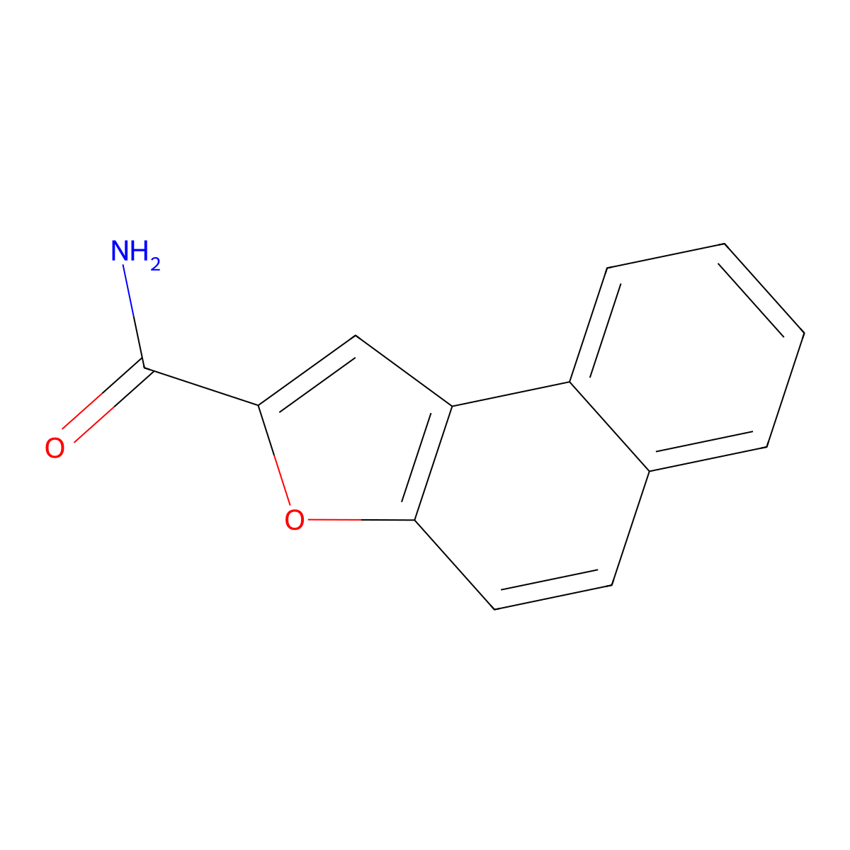Naphtho[2,1-b]furan-2-carboxamide molecular structure, CAS 69789-96-4