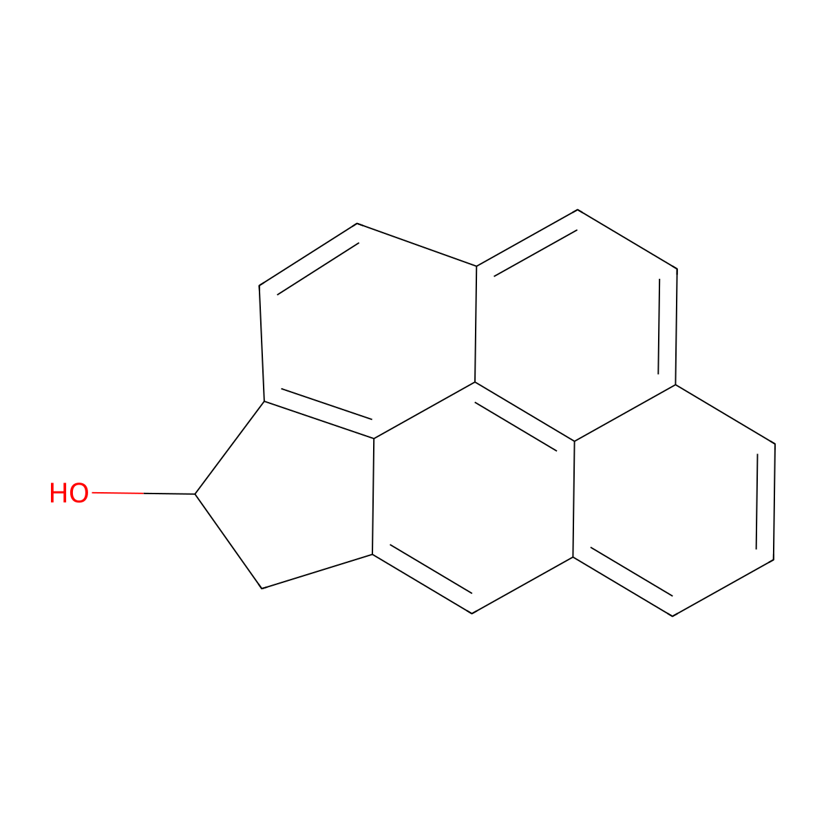 Cyclopenta(cd)pyren-3-ol, 3,4-dihydro- molecular structure, CAS 69795-73-9