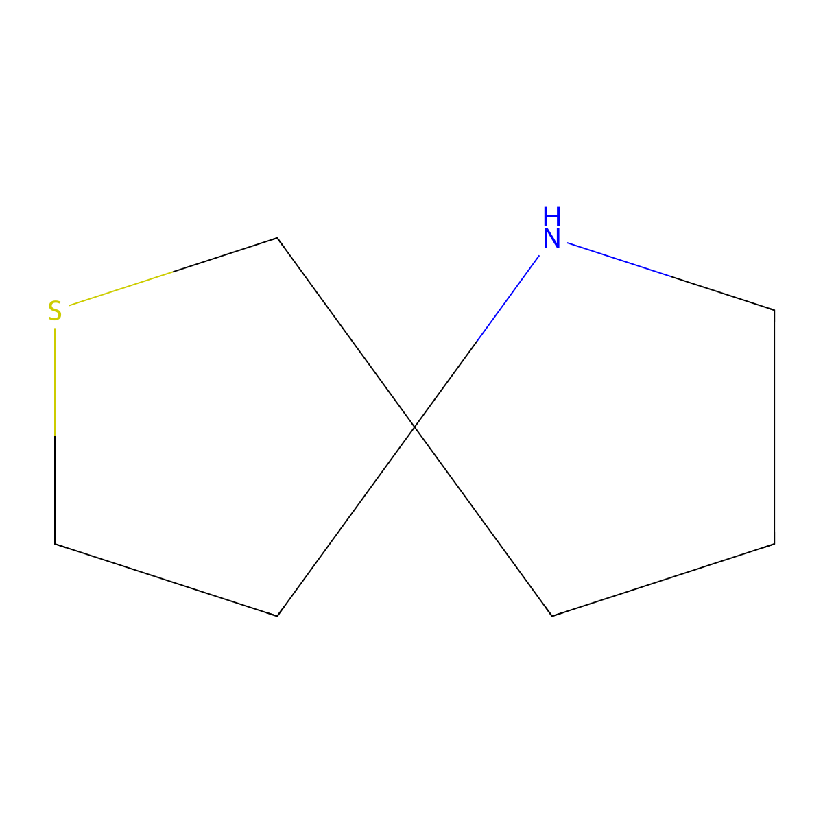 7-Thia-1-azaspiro[4.4]nonane molecular structure, CAS 69796-66-3