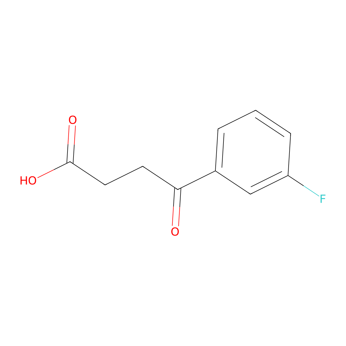 4-(3-Fluorophenyl)-4-oxobutanoic acid molecular structure, CAS 69797-46-2