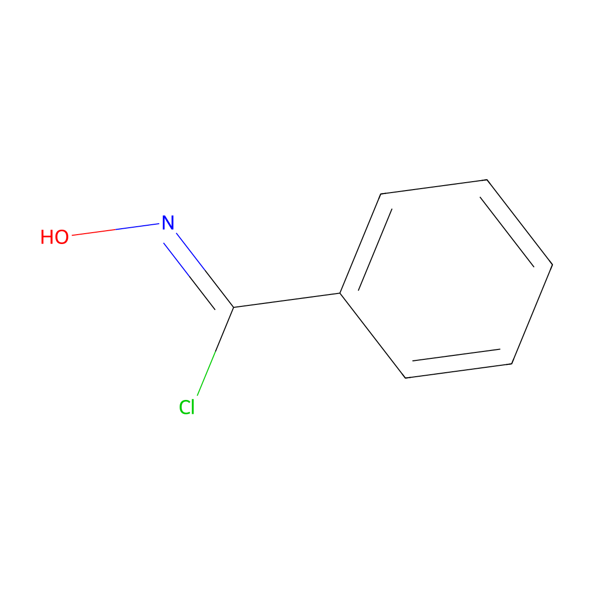 Alpha-chlorobenzaldoxime molecular structure, CAS 698-16-8