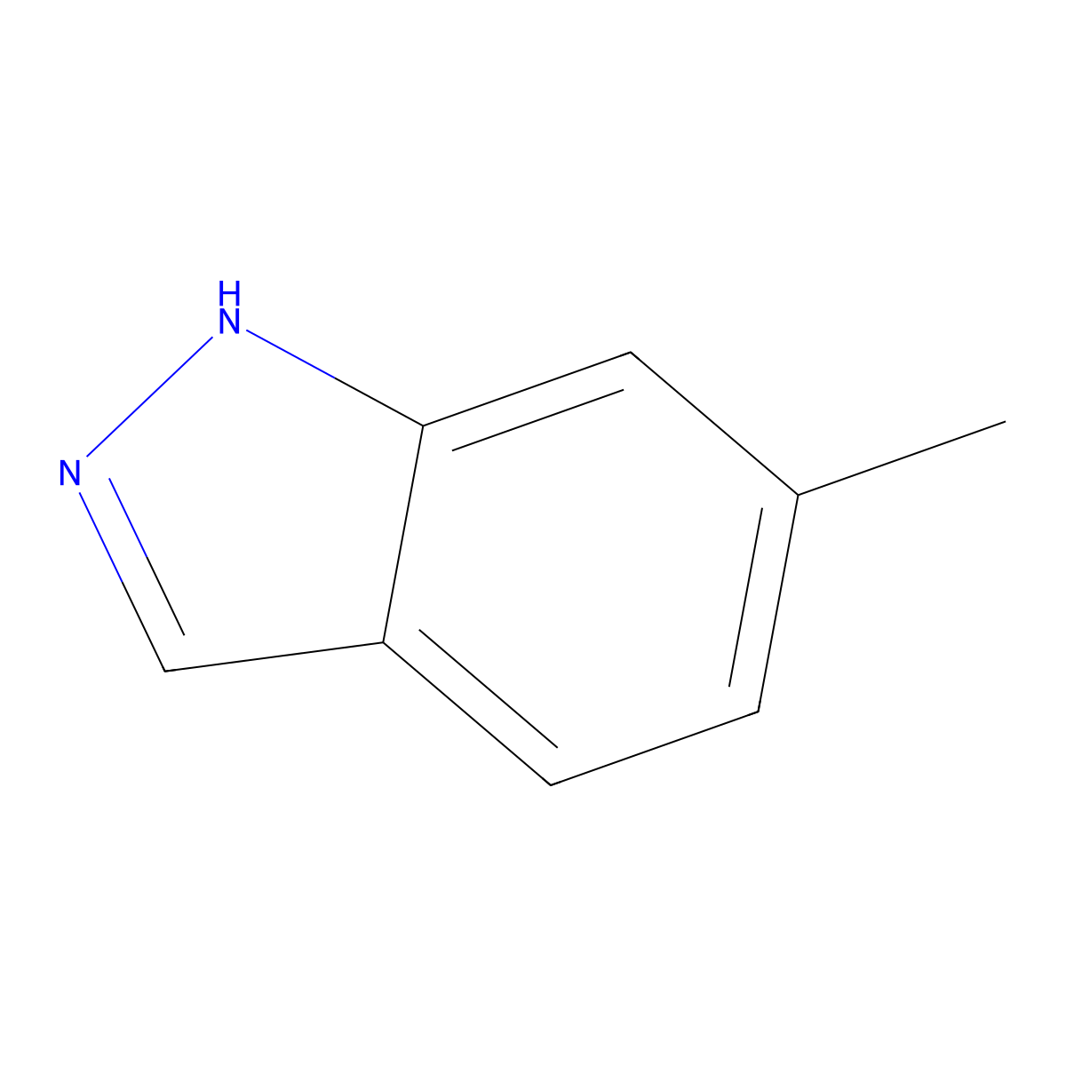 6-Methyl-1H-indazole molecular structure, CAS 698-24-8