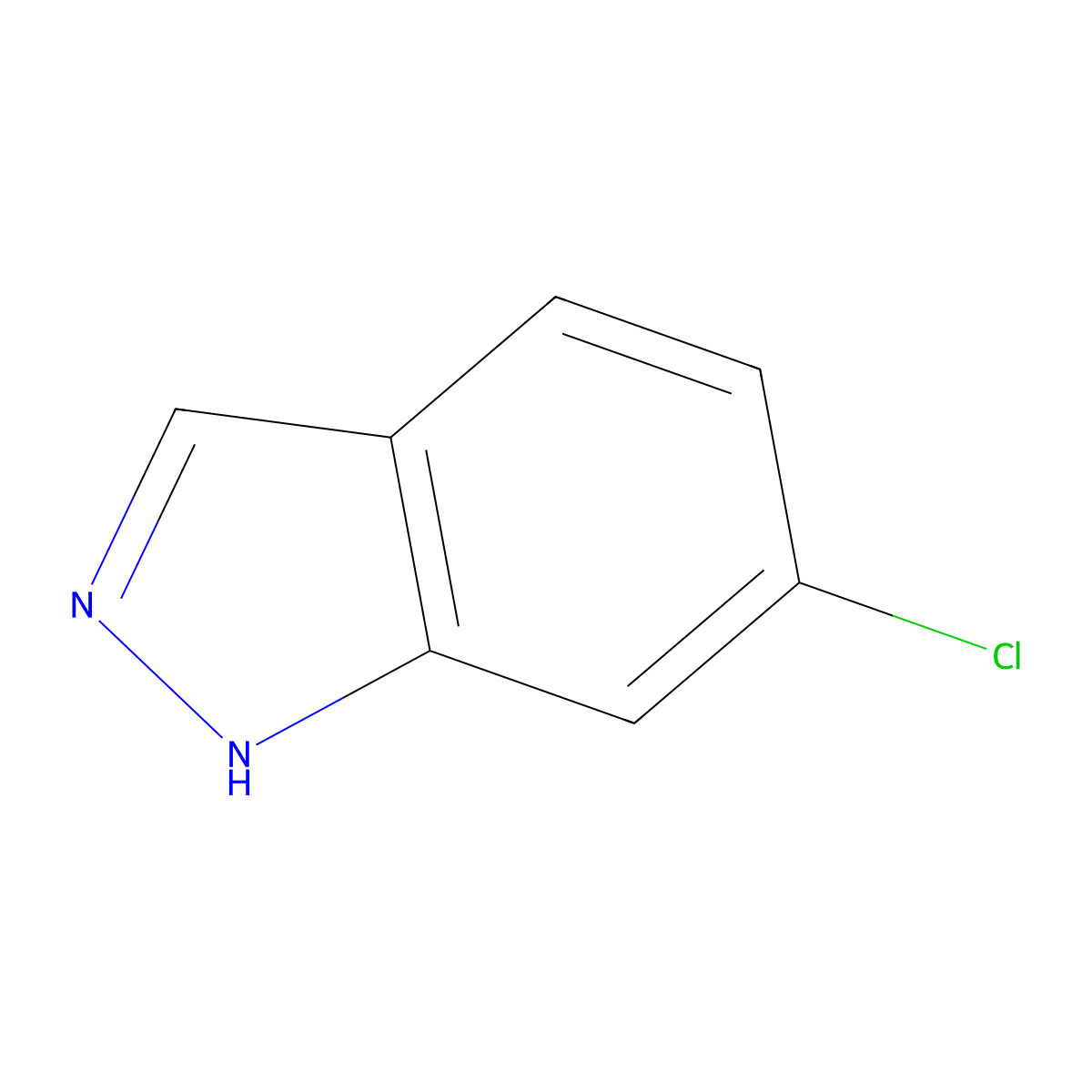 6-chloro-1H-indazole molecular structure, CAS 698-25-9