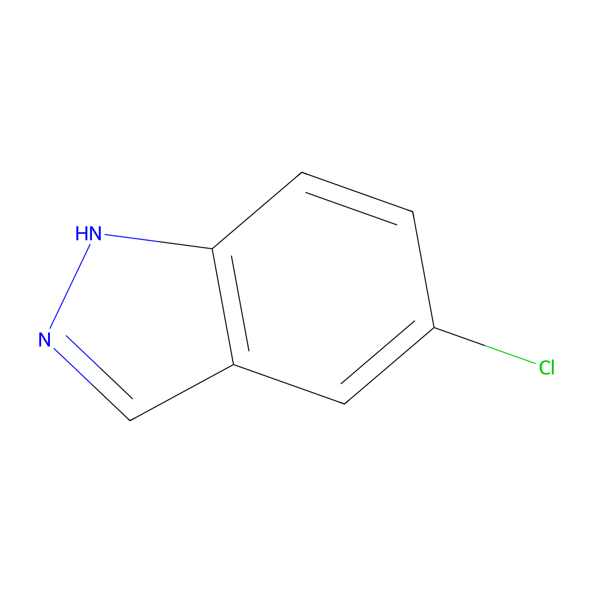 1H-Indazole, 5-chloro- molecular structure, CAS 698-26-0