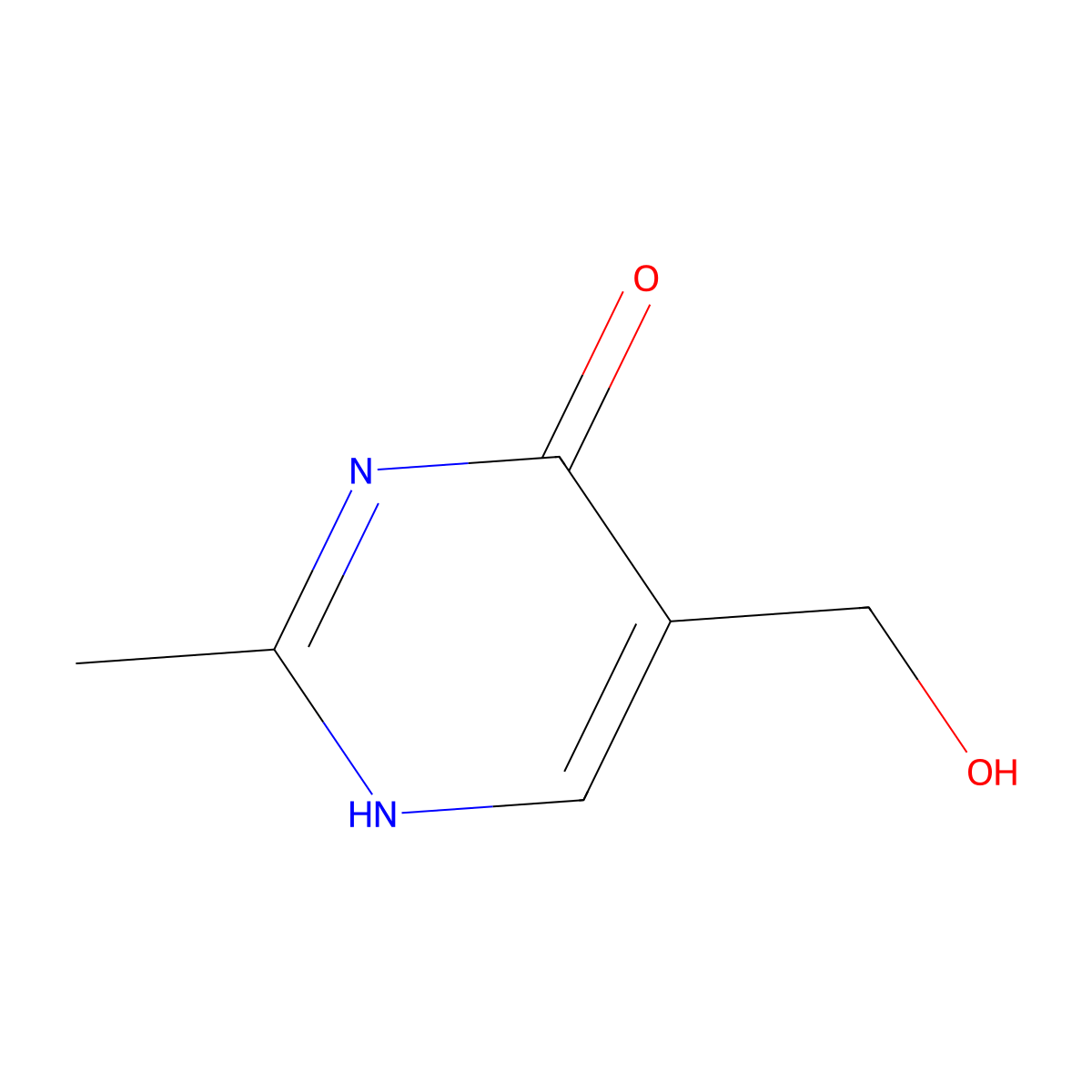 5-(Hydroxymethyl)-2-methylpyrimidin-4-ol molecular structure, CAS 698-30-6
