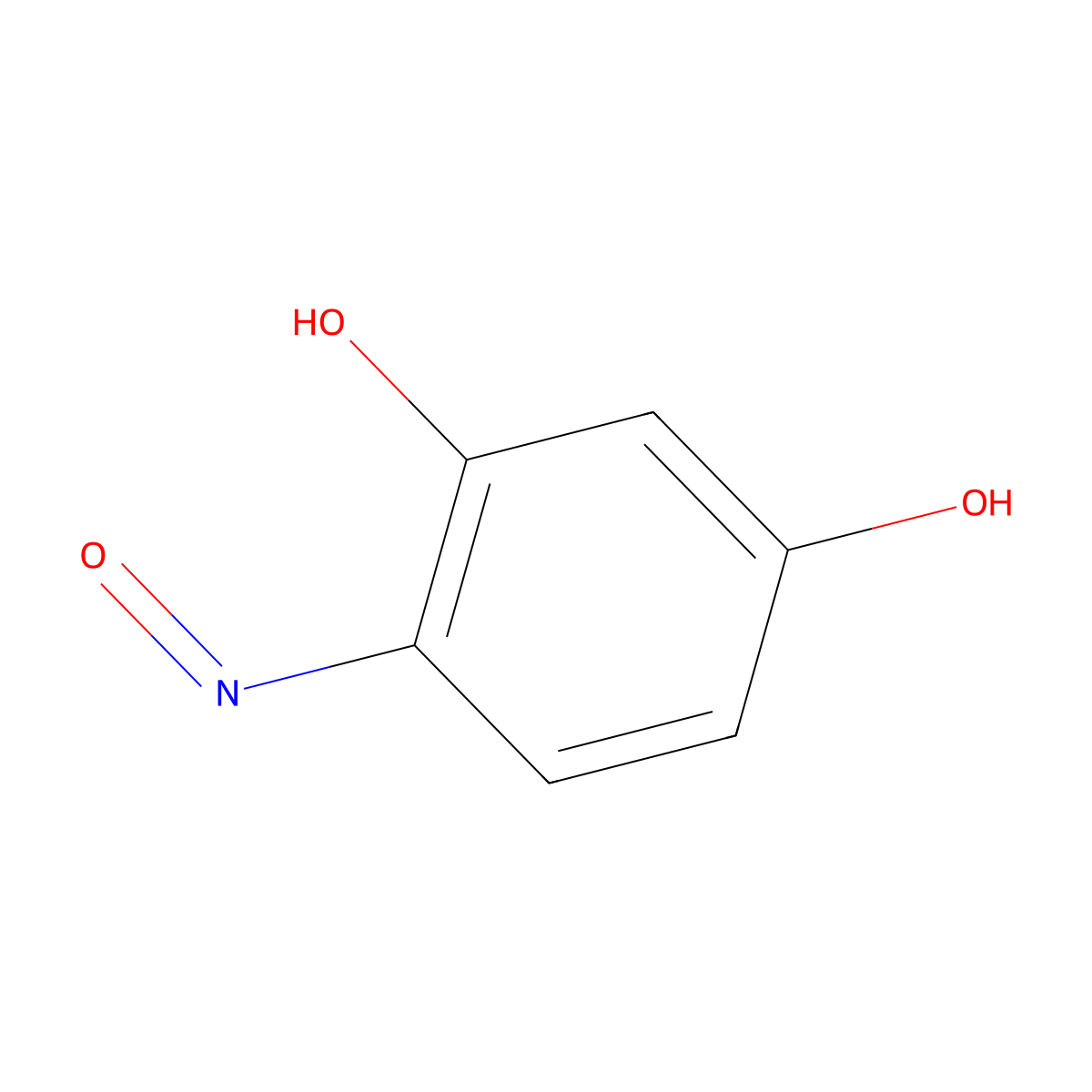 4-Nitrosoresorcinol molecular structure, CAS 698-31-7