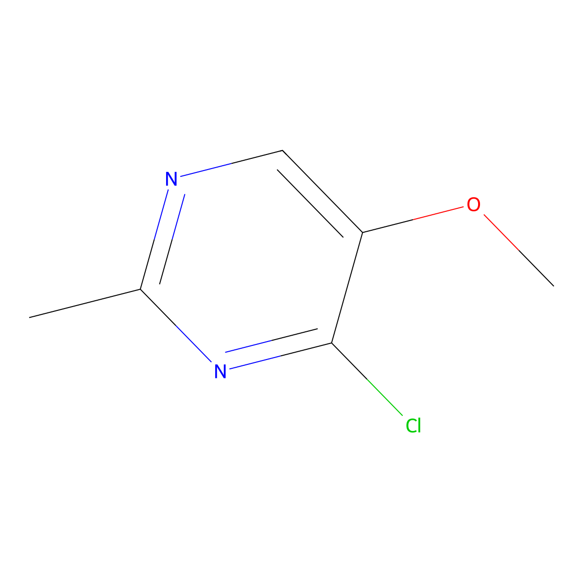 4-Chloro-5-methoxy-2-methylpyrimidine molecular structure, CAS 698-33-9