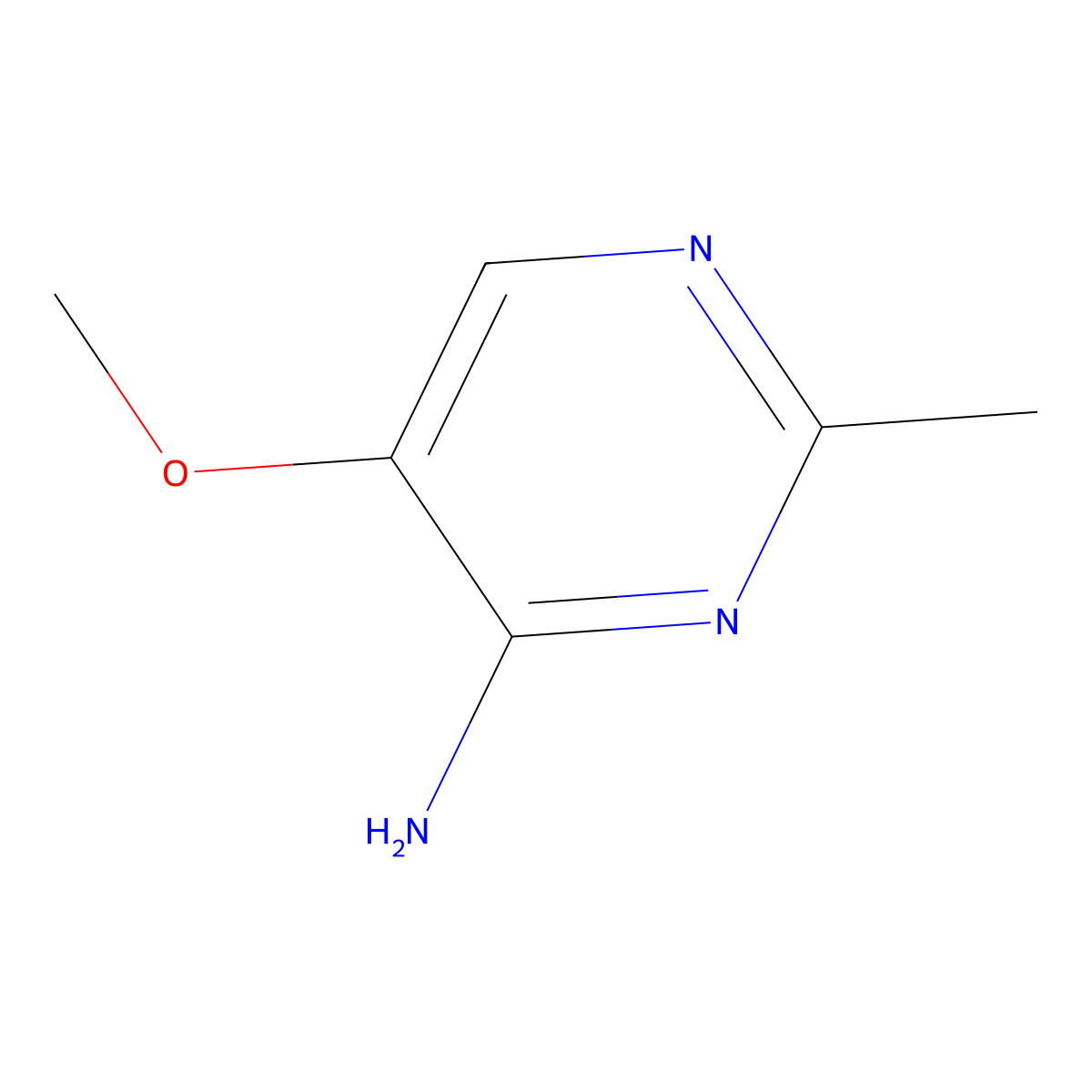 5-Methoxy-2-methylpyrimidin-4-amine molecular structure, CAS 698-34-0