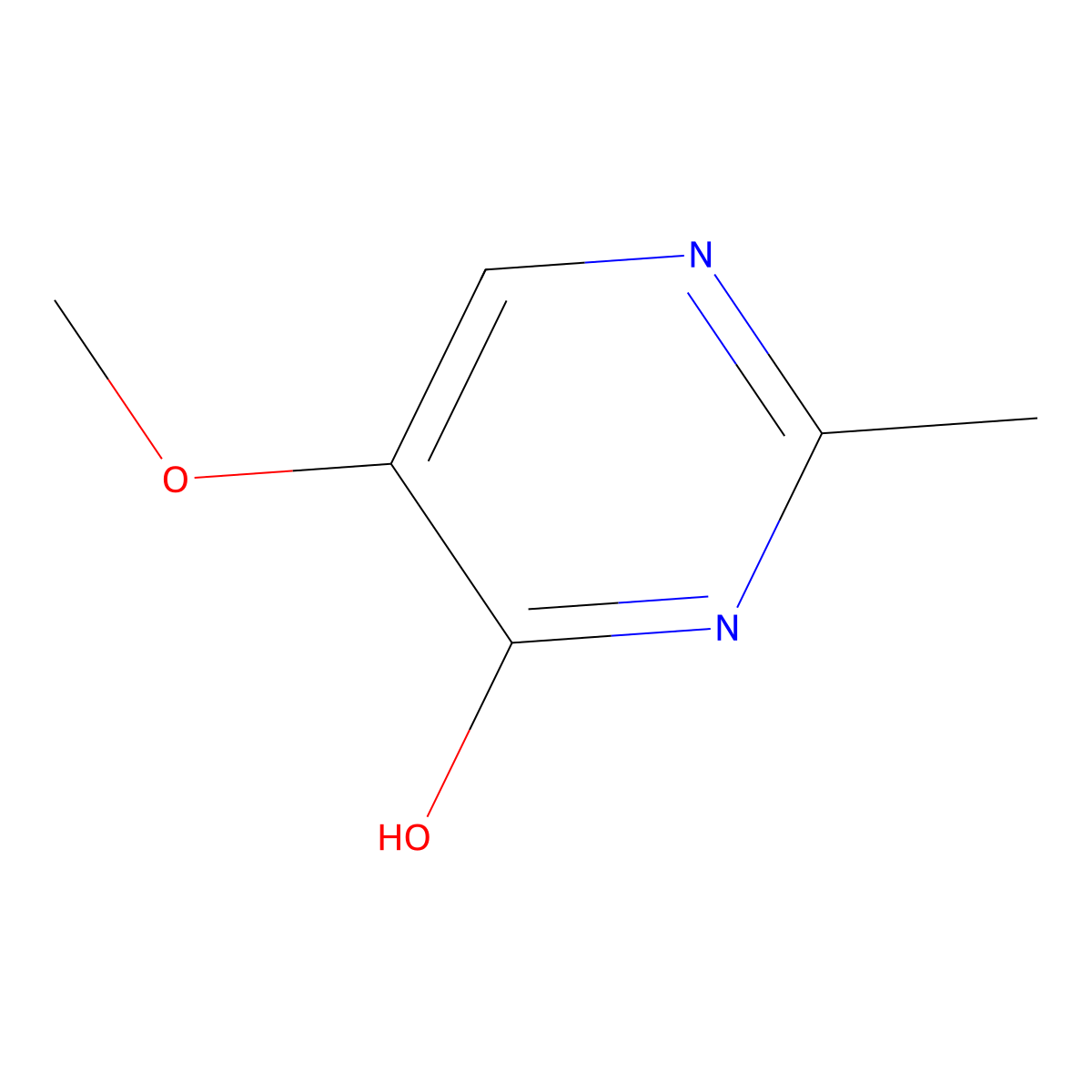 5-Methoxy-2-methylpyrimidin-4-ol molecular structure, CAS 698-35-1