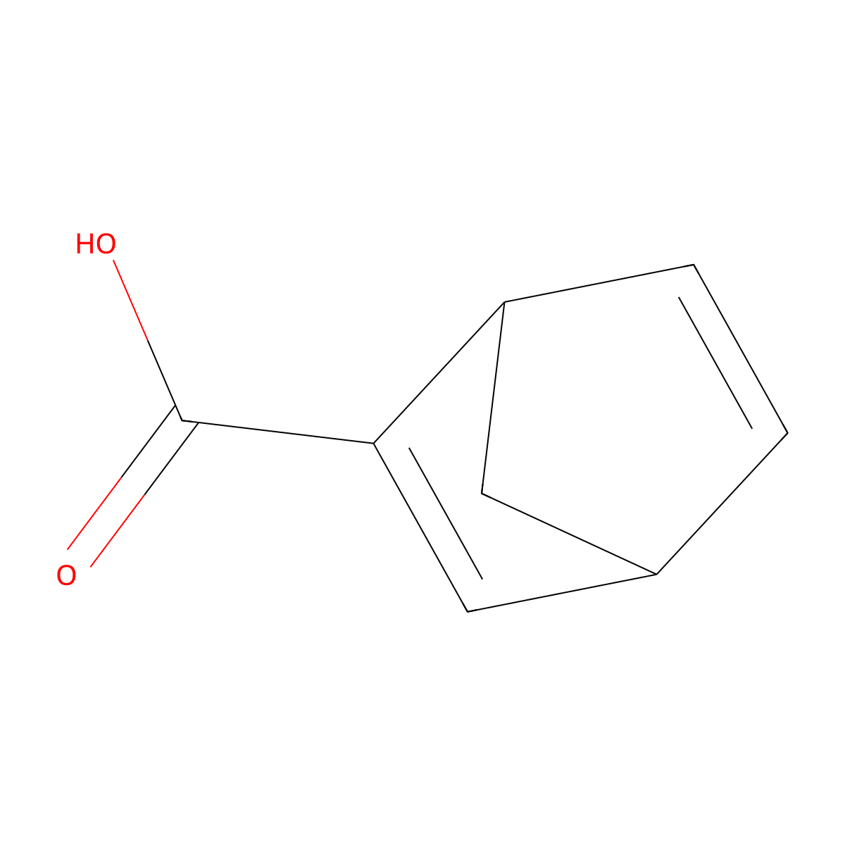 Bicyclo[2.2.1]hepta-2,5-diene-2-carboxylic acid molecular structure, CAS 698-40-8