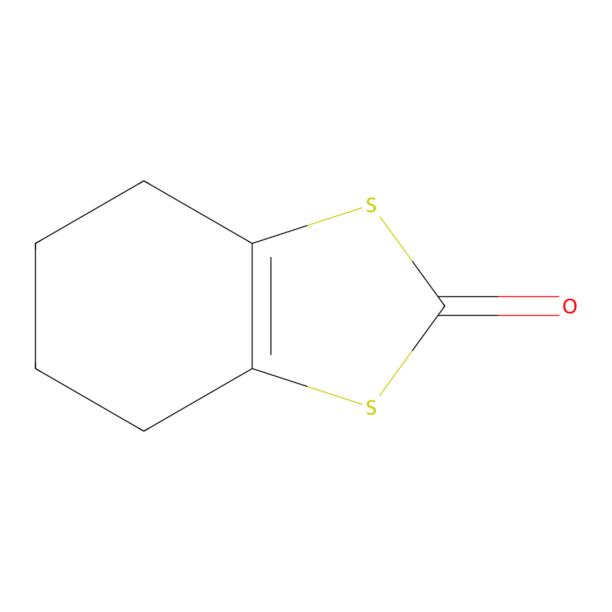 4,5,6,7-Tetrahydro-2H-1,3-benzodithiol-2-one molecular structure, CAS 698-41-9