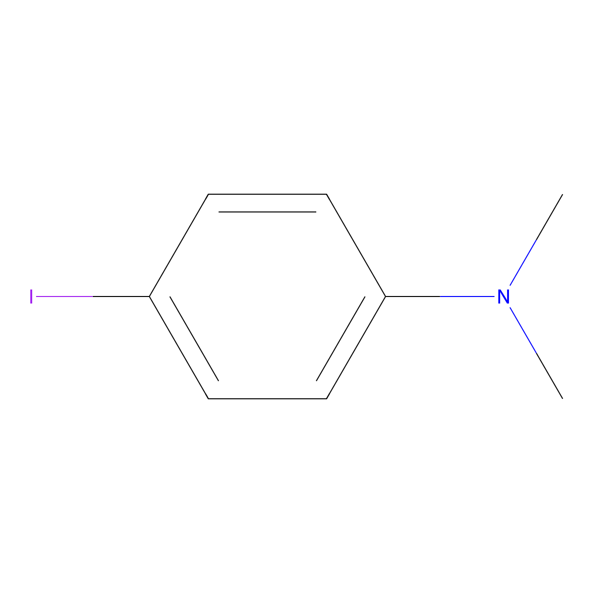 4-Iodo-N,N-dimethylaniline molecular structure, CAS 698-70-4