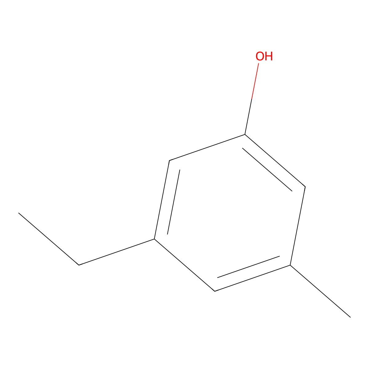 3-Ethyl-5-methylphenol molecular structure, CAS 698-71-5