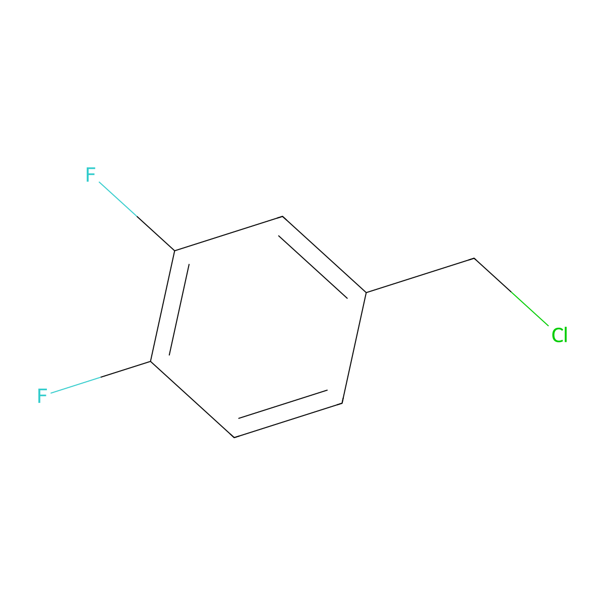 3,4-Difluorobenzyl Chloride molecular structure, CAS 698-80-6