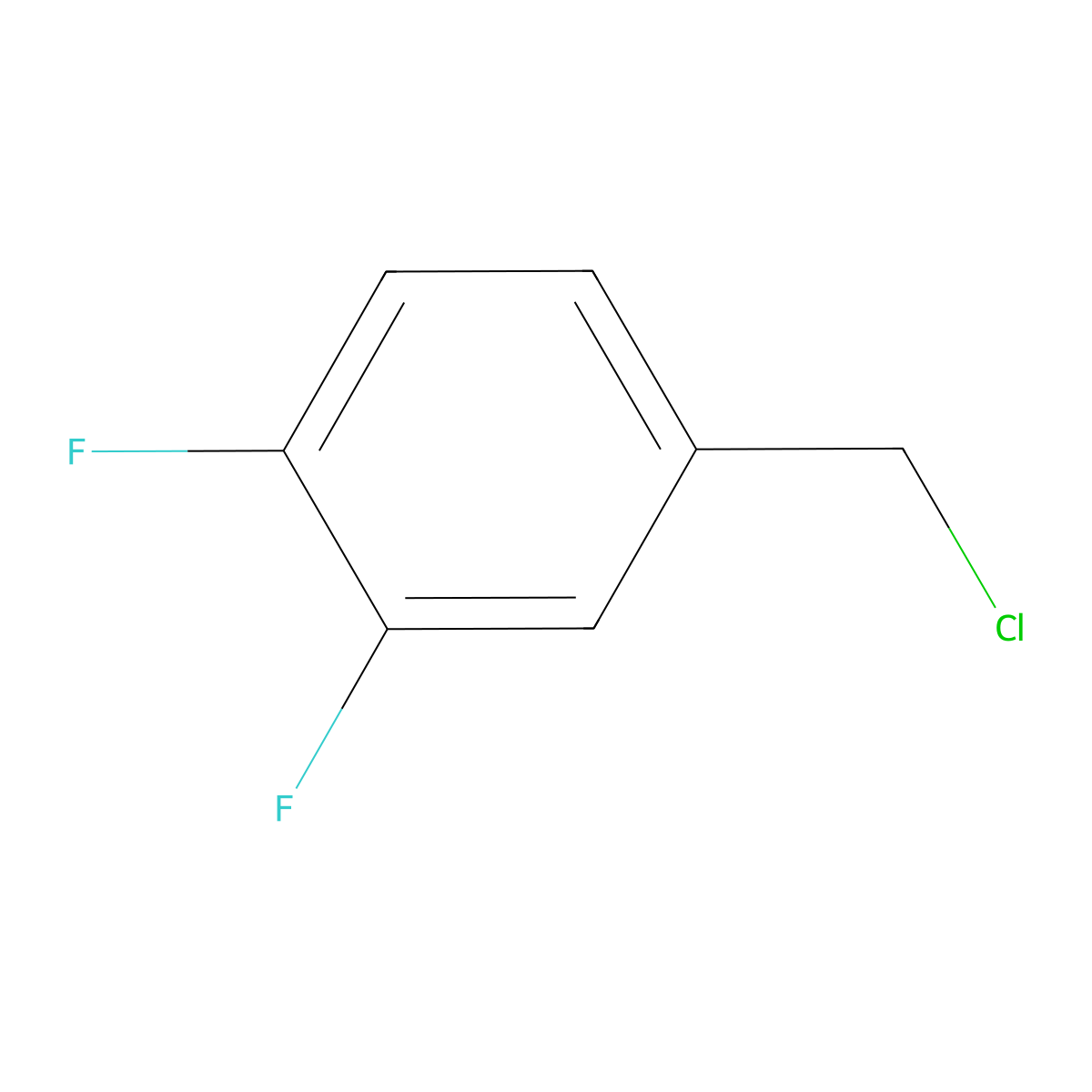 3,4-Difluorobenzyl Chloride molecular structure, CAS 698-80-6