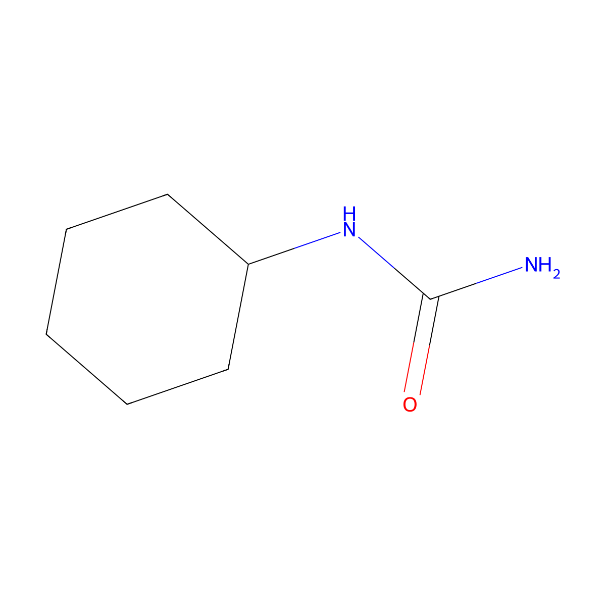 Cyclohexylurea molecular structure, CAS 698-90-8