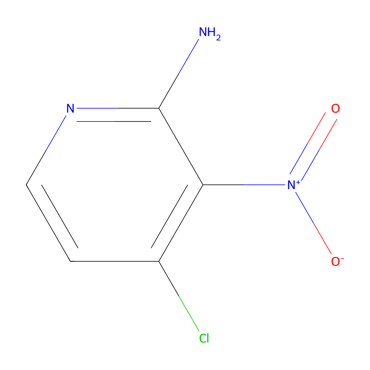 4-Chloro-3-nitropyridin-2-amine molecular structure, CAS 6980-08-1