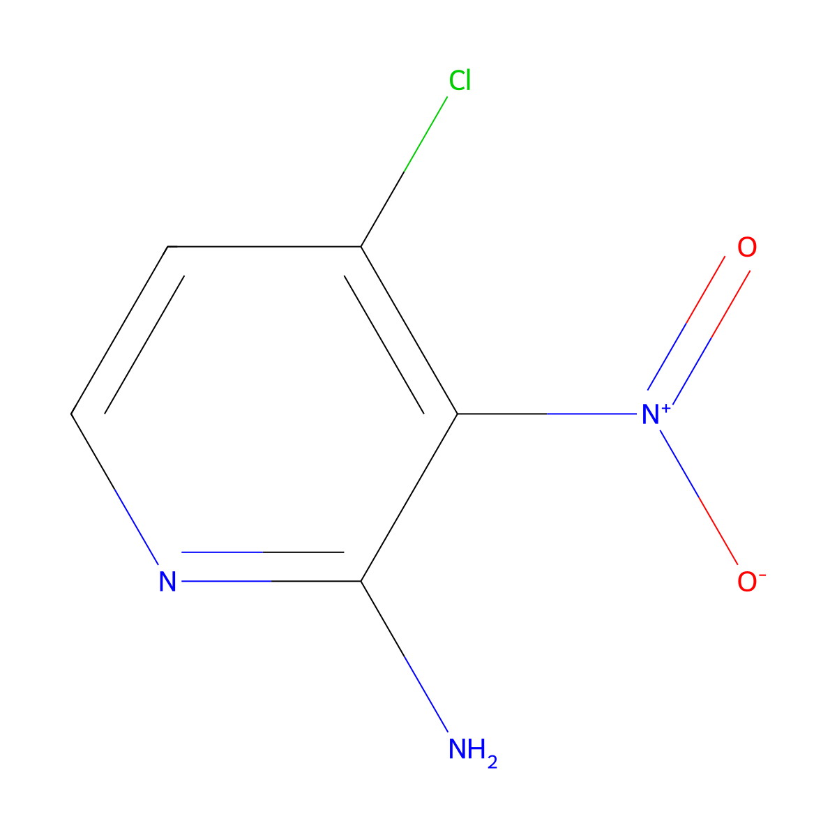 4-Chloro-3-nitropyridin-2-amine molecular structure, CAS 6980-08-1