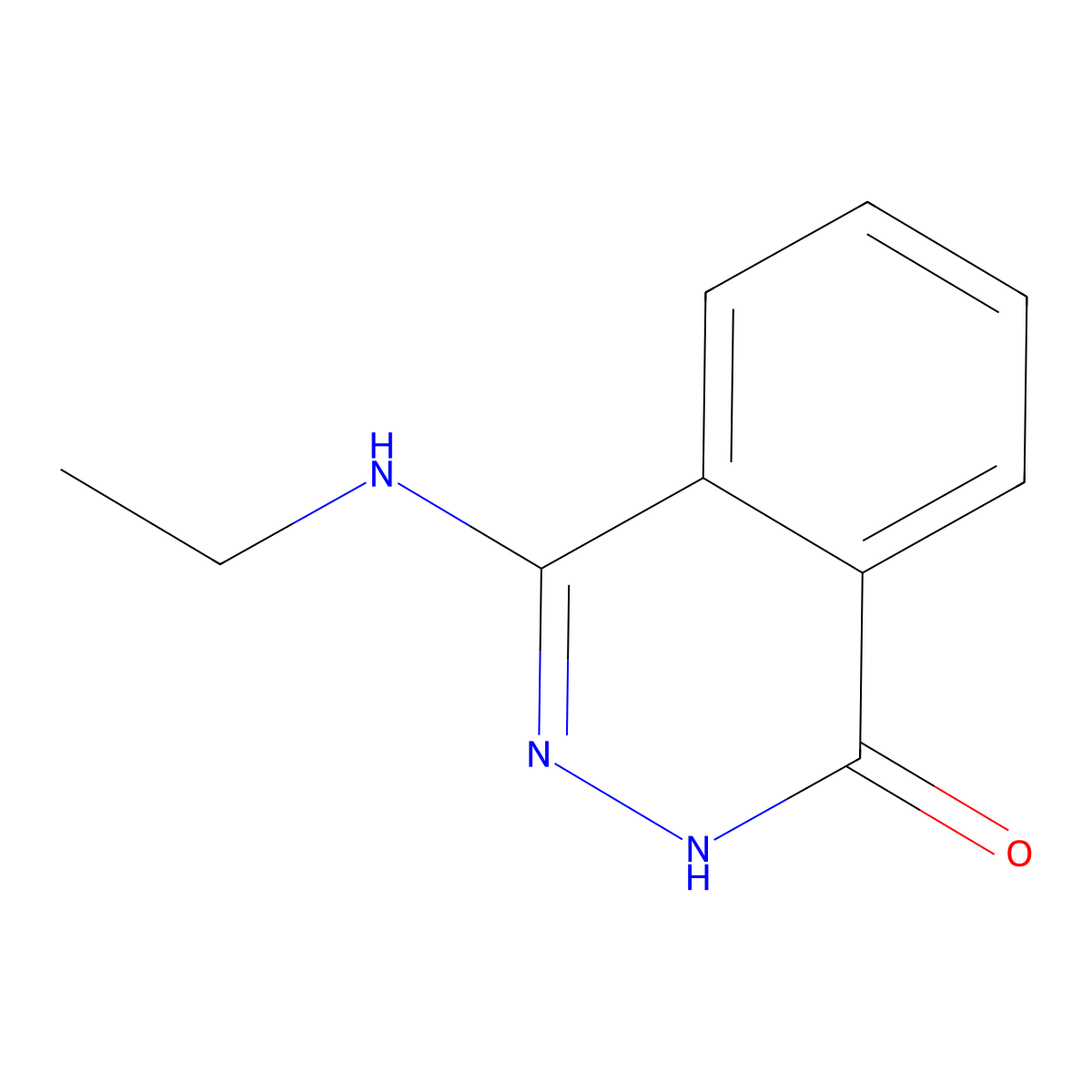 4-(Ethylamino)-1,2-dihydrophthalazin-1-one molecular structure, CAS 69805-32-9