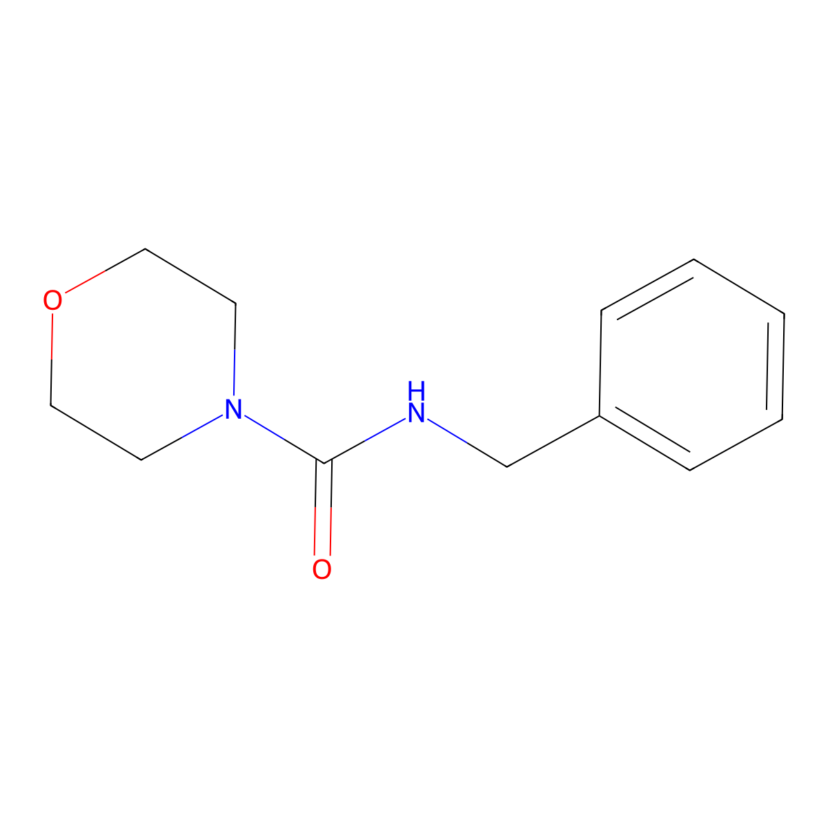 N-benzylmorpholine-4-carboxamide molecular structure, CAS 69805-79-4