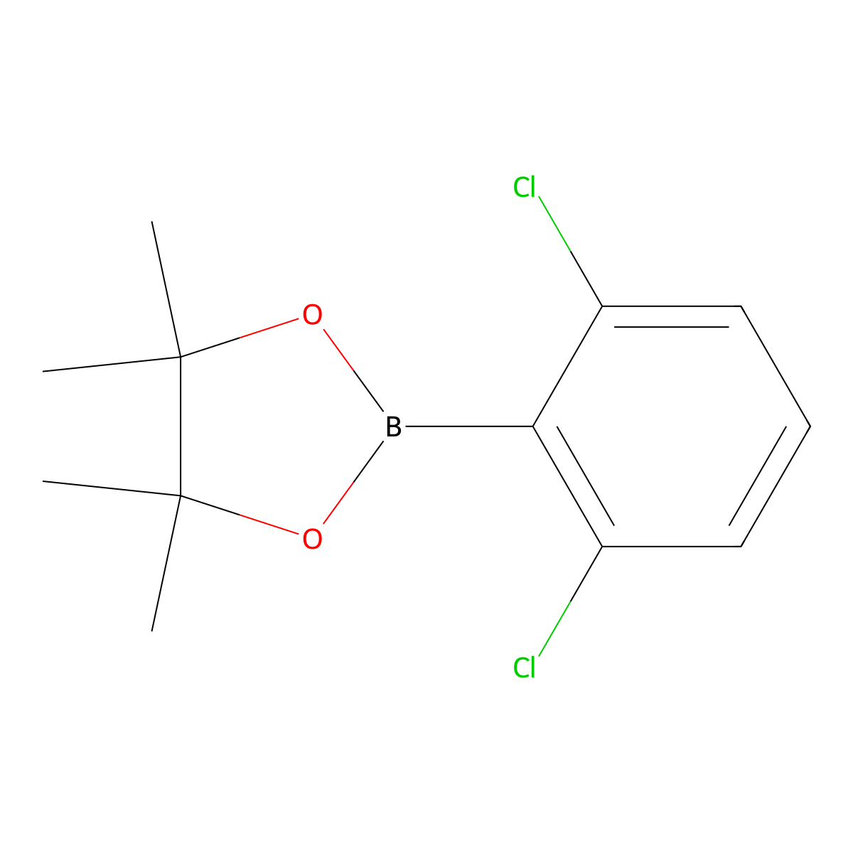 2-(2,6-Dichlorophenyl)-4,4,5,5-tetramethyl-1,3,2-dioxaborolane molecular structure, CAS 69807-92-7