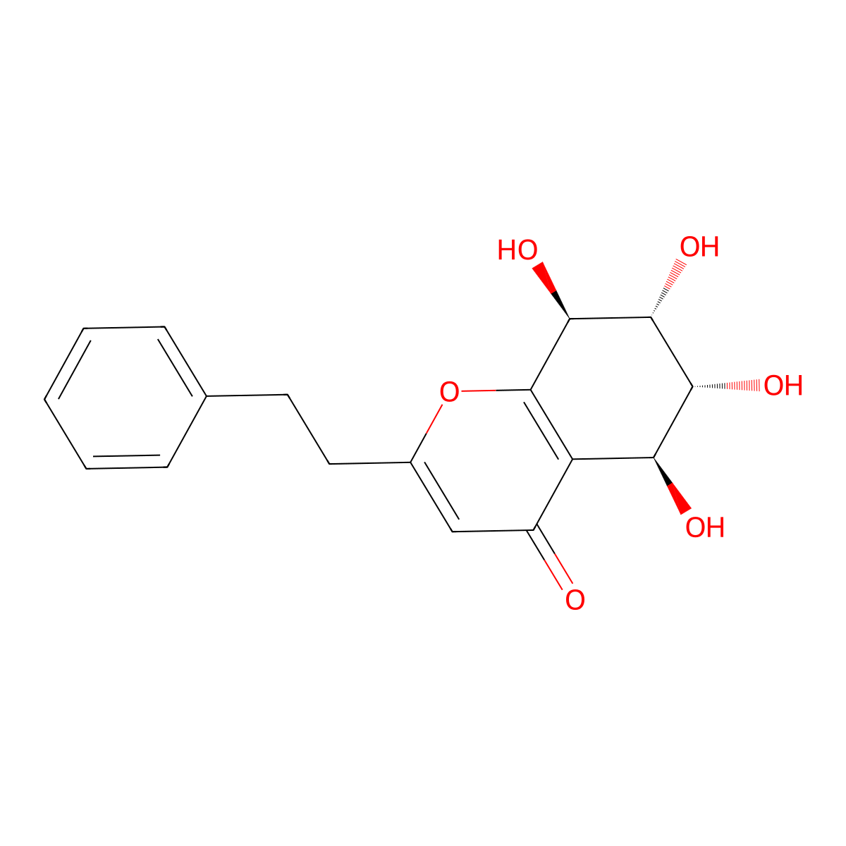 Agarotetrol molecular structure, CAS 69809-22-9