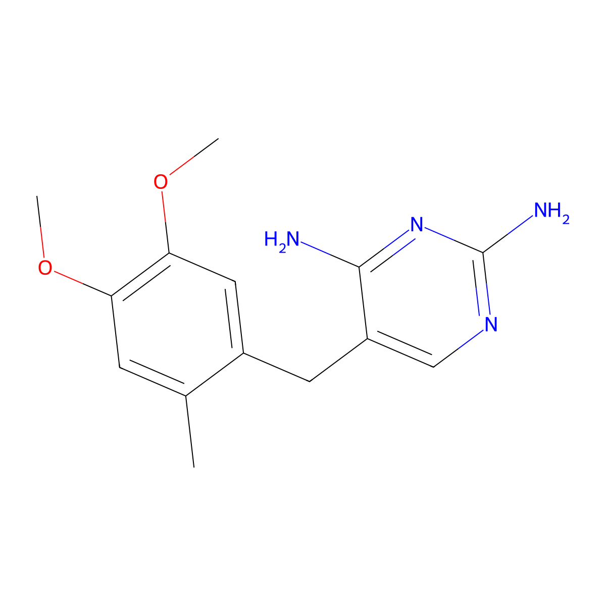 Ormetoprim molecular structure, CAS 6981-18-6