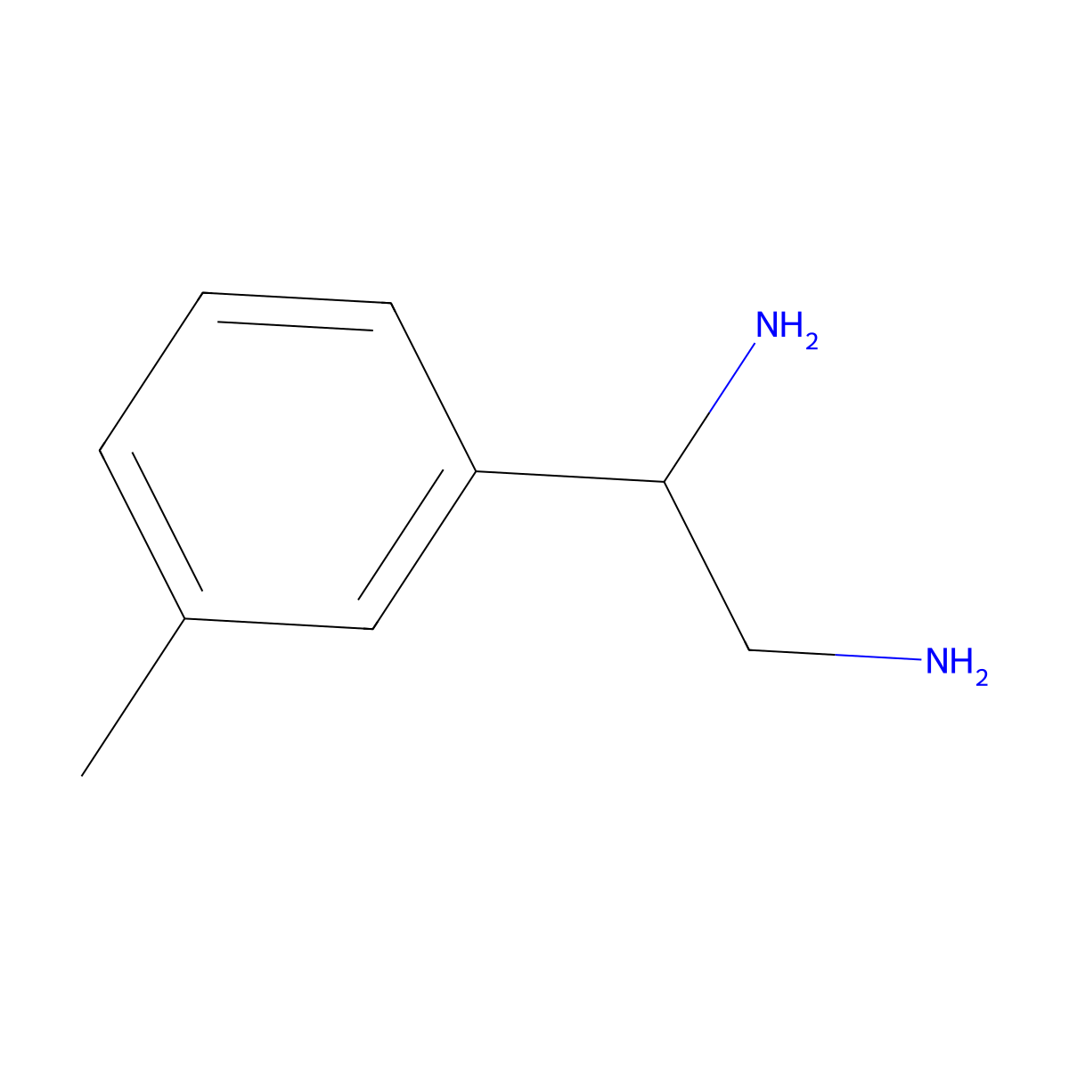 1-(m-Tolyl)ethane-1,2-diamine molecular structure, CAS 69810-77-1