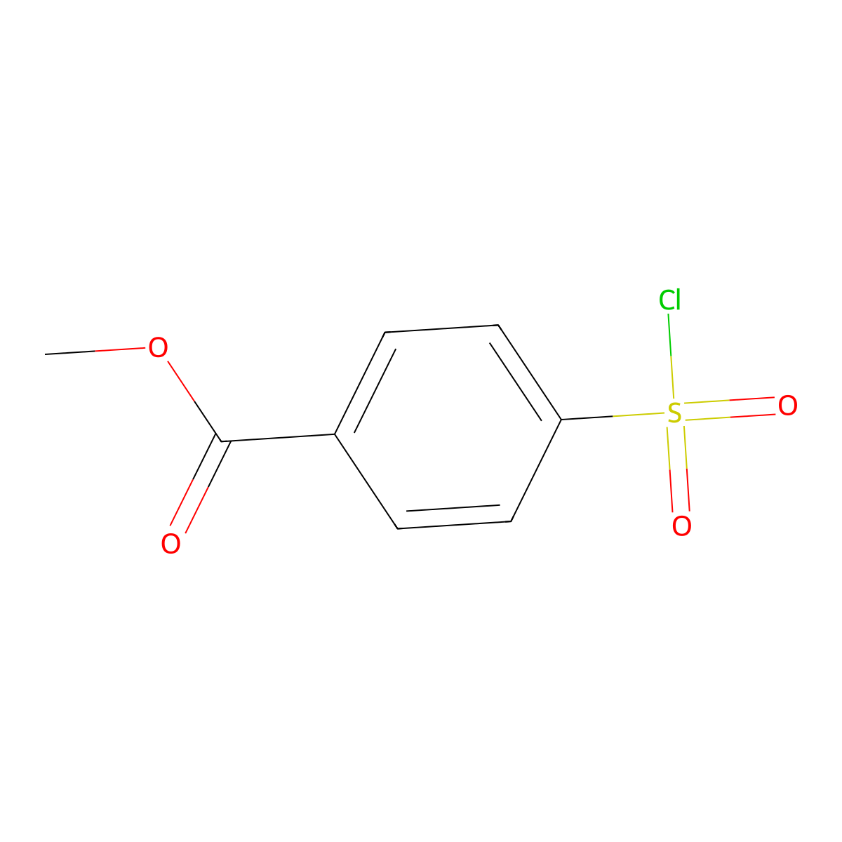 Methyl 4-(Chlorosulfonyl)benzoate molecular structure, CAS 69812-51-7