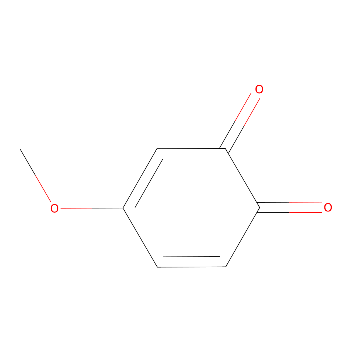 4-Methoxy-1,2-benzoquinone molecular structure, CAS 69818-23-1