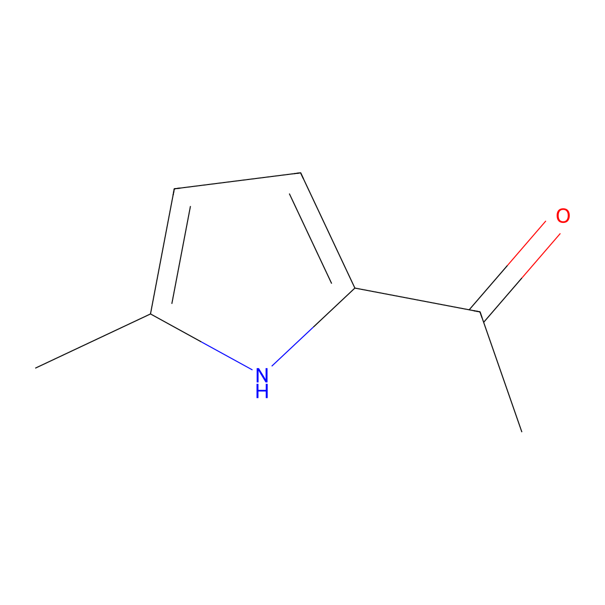 Ethanone, 1-(5-methyl-1H-pyrrol-2-yl)- molecular structure, CAS 6982-72-5