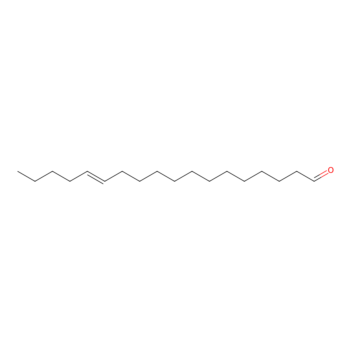 E-13-Octadecenal molecular structure, CAS 69820-24-2