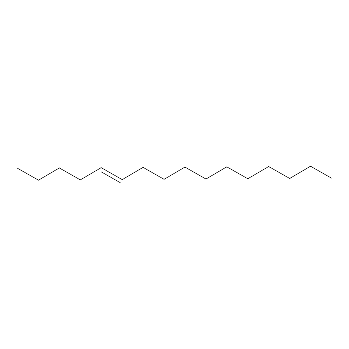 5-Hexadecene, (5E)- molecular structure, CAS 69820-26-4