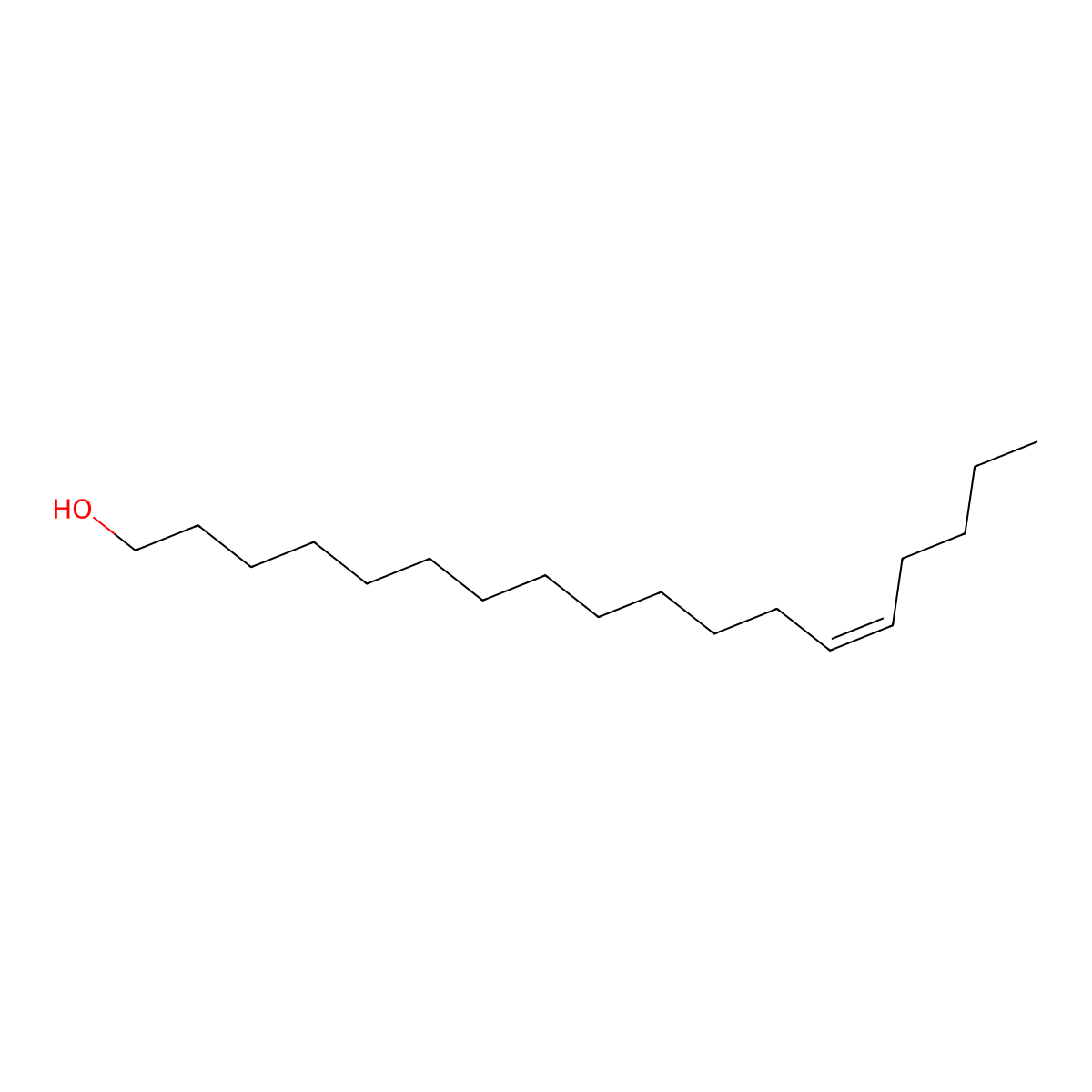 (13Z)-octadecen-1-ol molecular structure, CAS 69820-27-5