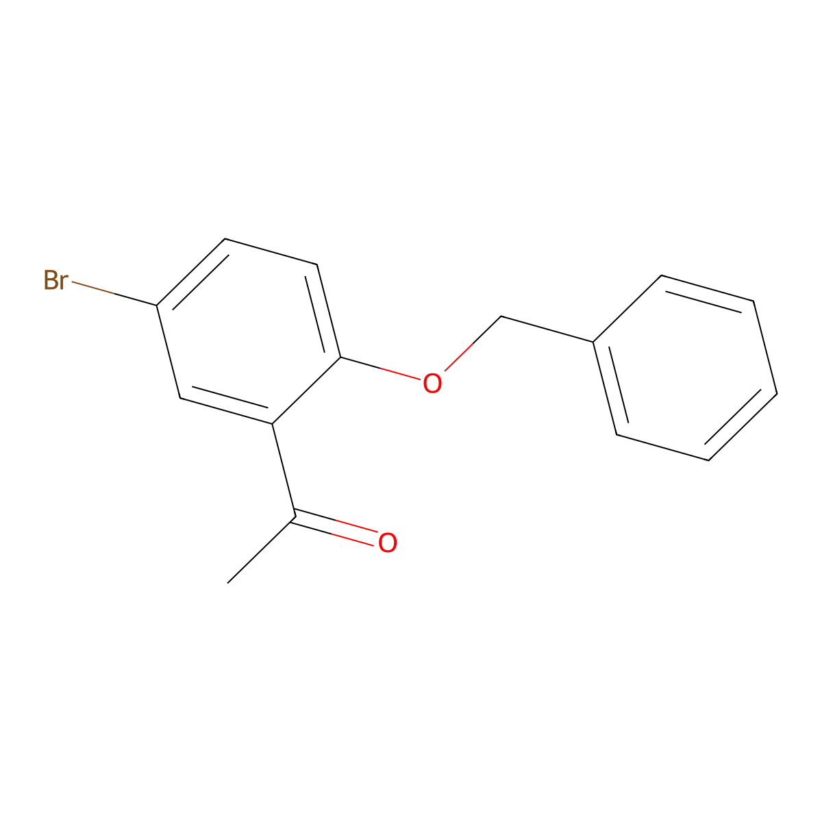 1-[2-(Benzyloxy)-5-bromophenyl]ethanone molecular structure, CAS 69822-20-4