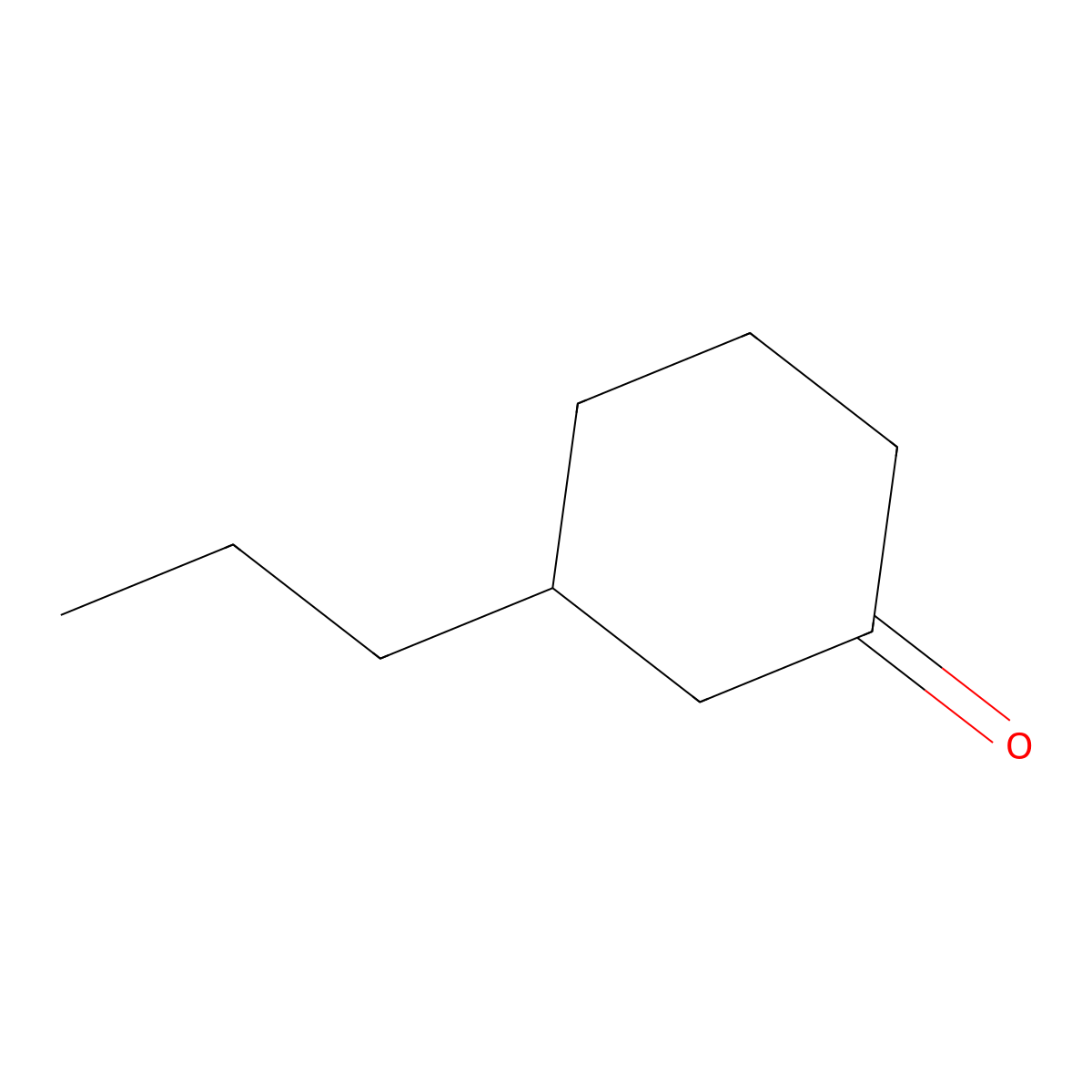 3-Propylcyclohexan-1-one molecular structure, CAS 69824-91-5