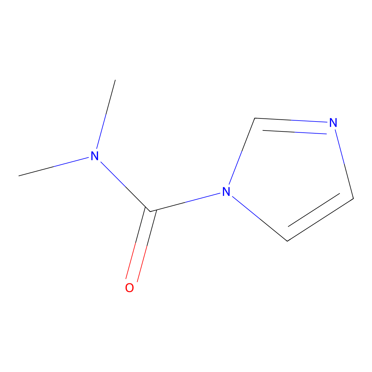 1H-Imidazole-1-carboxamide, N,N-dimethyl- molecular structure, CAS 69829-55-6