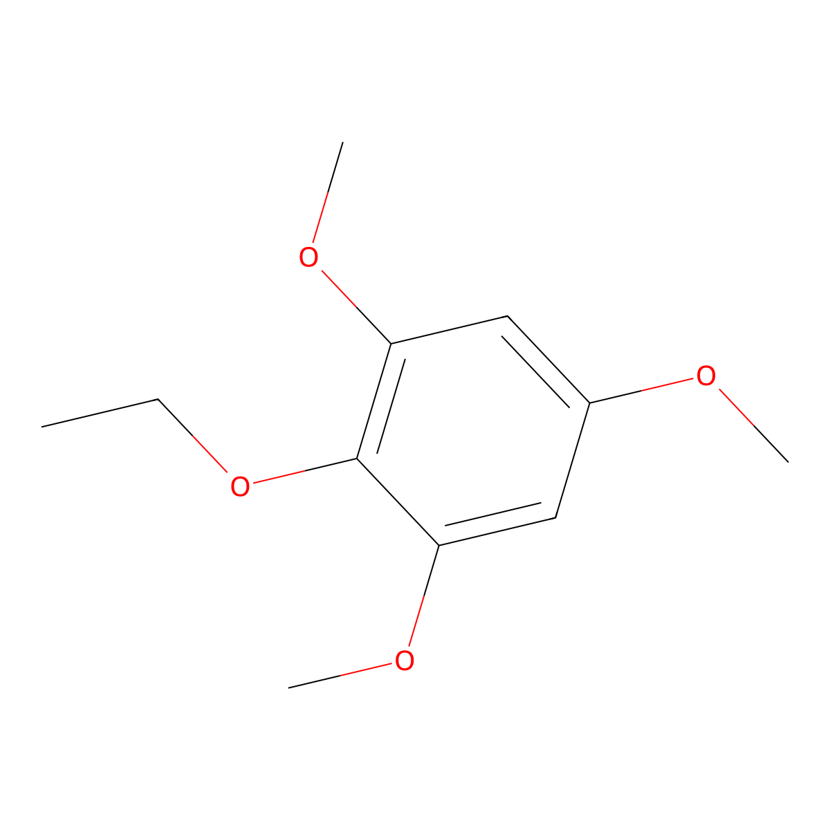 2-Ethoxy-1,3,5-trimethoxybenzene molecular structure, CAS 69832-53-7