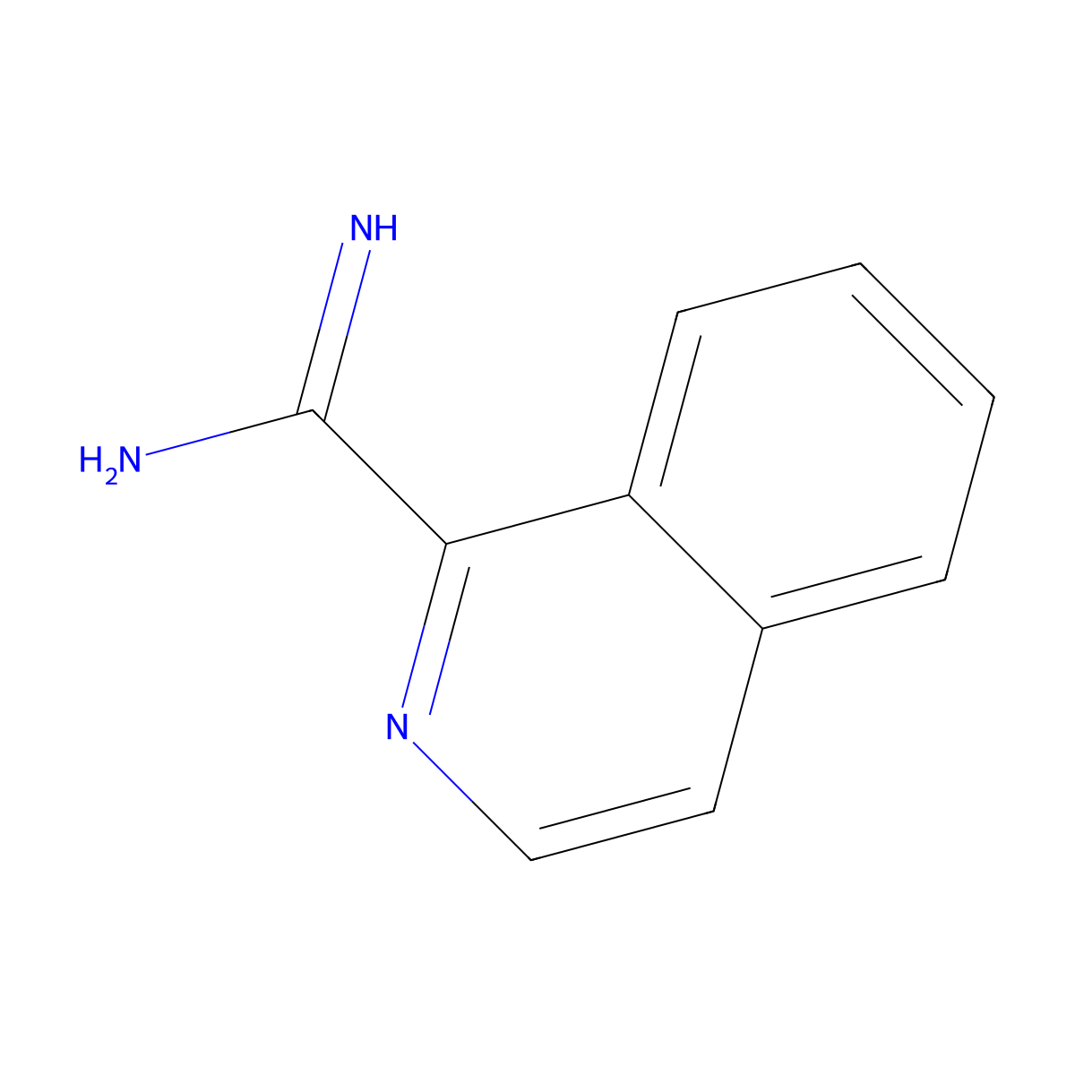 Isoquinoline-1-carboximidamide molecular structure, CAS 698345-62-9