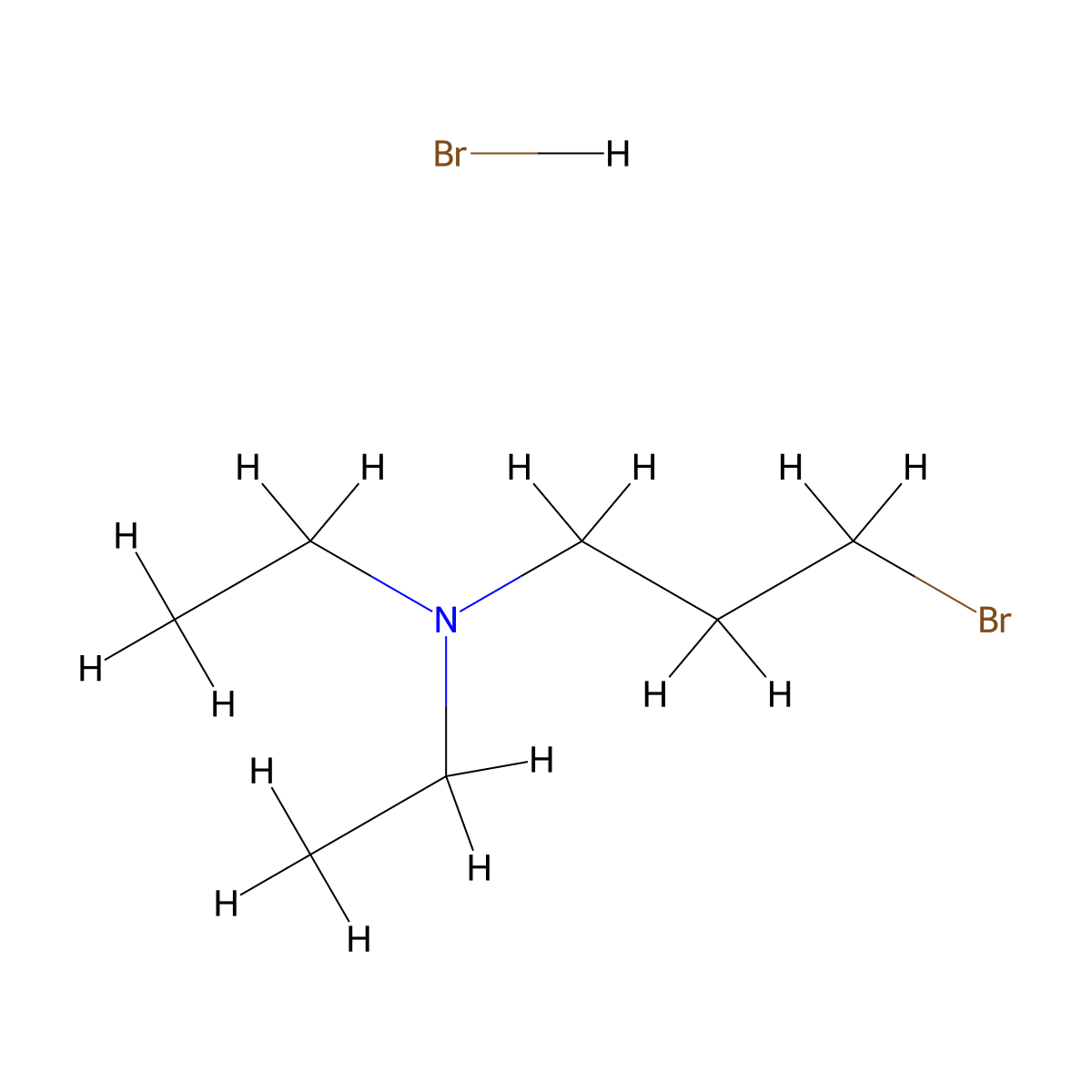 (3-Bromopropyl)diethylamine hydrobromide molecular structure, CAS 69835-35-4